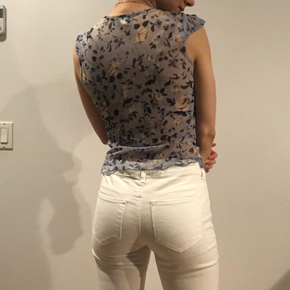 Low rise white pants - Picture 3 of 6
